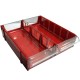 Base Modular Com Duas Gavetas - Vermelho - GVT1 Base Modular Com Duas Gavetas - Vermelho - GVT1