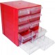 Gaveteiro CG510 Vermelho Com 10 Gavetas E 50 Divisórias Gaveteiro CG510 Vermelho Com 10 Gavetas E 50 Divisórias