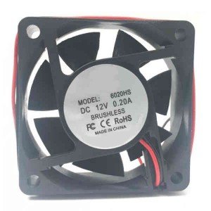 Micro Ventilador 60x60x20HS 12V Sem Rolamento Micro Ventilador 60x60x20HS 12V Sem Rolamento