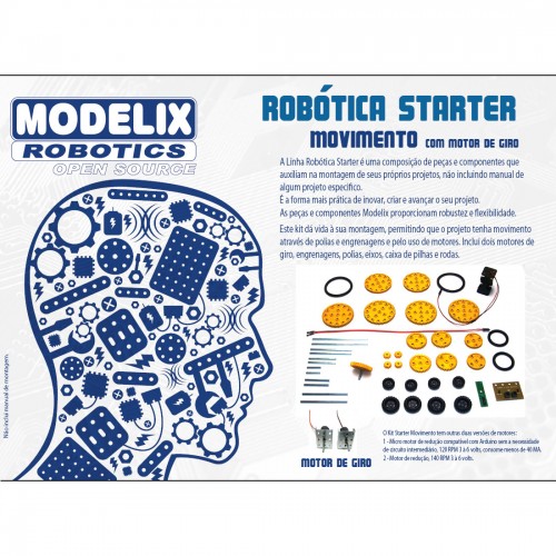 Modelix 304 - Starter Movimento Com Motor De Giro Modelix 304 - Starter Movimento Com Motor De Giro
