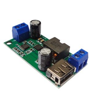 Módulo Conversor Step Down 9-36V Para 5V 5A Saída USB Módulo Conversor Step Down 9-36V Para 5V 5A Saída USB