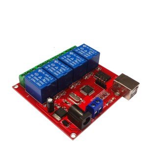 Módulo Rele 12V 4 Canais Com Acionamento USB Módulo Rele 12V 4 Canais Com Acionamento USB