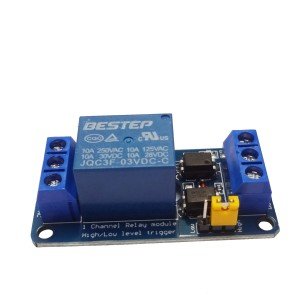 Módulo Rele 3V 10A 1 Canal Com Borne KRE Para ESP32 Módulo Rele 3V 10A 1 Canal Com Borne KRE Para ESP32