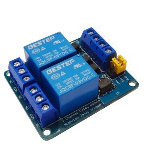 Módulo Rele 3V 10A 2 Canais Com Borne KRE Para ESP32 Módulo Rele 3V 10A 2 Canais Com Borne KRE Para ESP32