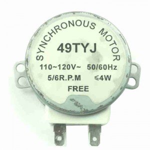 Motor De Microondas 49TYJ 110-120 VAC 5 RPM Eixo De Plastico