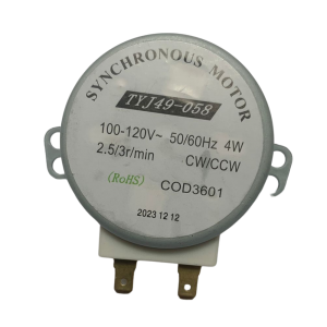 Motor De Microondas TYJ49-059 110 VAC 50/60 HZ 2,5/3 RPM 4W Motor De Microondas TYJ49-059 110 VAC 50/60 HZ 2,5/3 RPM 4W