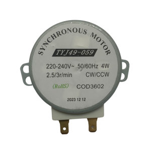 Motor De Microondas TYJ49-059 220 VAC 50/60 HZ 2,5/3 RPM 4W Motor De Microondas TYJ49-059 220 VAC 50/60 HZ 2,5/3 RPM 4W