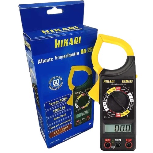 Alicate Amperímetro Digital HA-266 - Hikari Alicate Amperímetro Digital HA-266 - Hikari