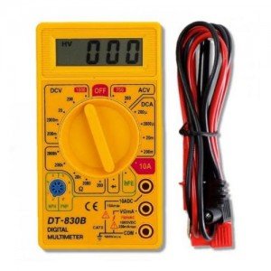 Multímetro Digital DT-830B Amarelo Multímetro Digital DT-830B Amarelo