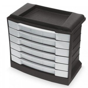 Organizador 7010 Plástico 6 Gavetas 26,7 X 29,5 x 17 cm