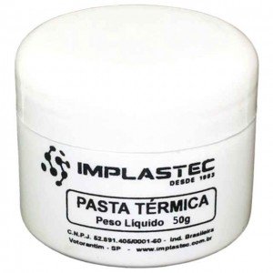 Pasta Termica Implastec Pote Com 50 Gramas Pasta Termica Implastec Pote Com 50 Gramas