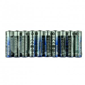 Pilha Alcalina AA Toshiba LR06GC - Kit Com 10 Pilhas