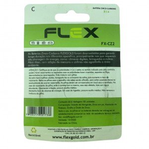 Pilha Média C Zinco Carbono 1,5V Cartela com 2 pilhas Pilha Média C Zinco Carbono 1,5V Cartela com 2 pilhas