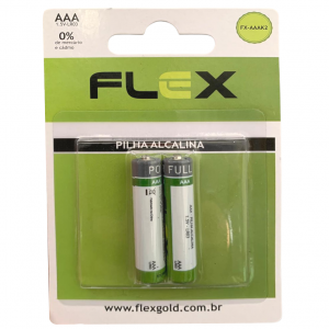 Pilha Palito AAA Alcalina 1,5V LR03 Cartela com 2 pilhas Pilha Palito AAA Alcalina 1,5V LR03 Cartela com 2 pilhas