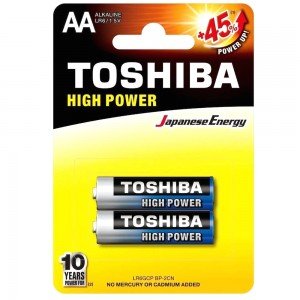 Pilha Pequena AA Alcalina 1,5V Toshiba LR06 Cart C/ 2 pilhas Pilha Pequena AA Alcalina 1,5V Toshiba LR06 Cart C/ 2 pilhas