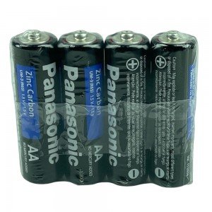 Pilha Pequena AA Comum 1,5V Panasonic R6S Kit Com 4 pilhas Pilha Pequena AA Comum 1,5V Panasonic R6S Kit Com 4 pilhas
