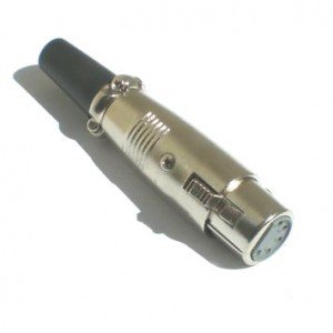Plug Canon Femea LS1013 5 Furos (Comprimento 72mm) Plug Canon Femea LS1013 5 Furos (Comprimento 72mm)