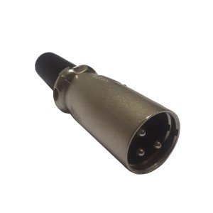 Plug Canon Macho LS1015 3 Pinos  (Comprimento 61mm)