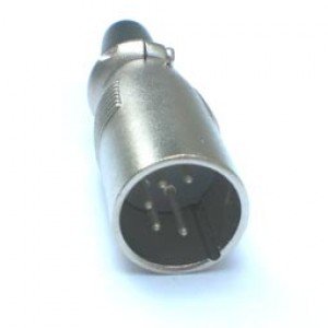 Plug Canon Macho LS1015 5 Pinos (Comprimento 61mm) Plug Canon Macho LS1015 5 Pinos (Comprimento 61mm)