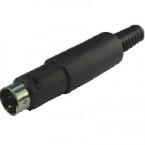 Plug Mini DIN 6 Furos Para Cabo Plug Mini DIN 6 Furos Para Cabo