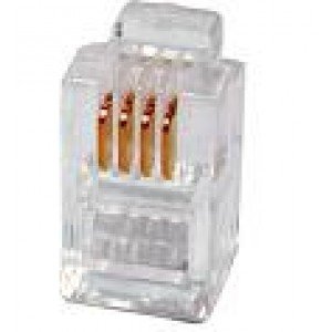 Plug Modular RJ11 4P4C (YH003) Plug Modular RJ11 4P4C (YH003)