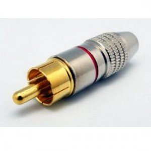 Plug RCA HDG-245 Metálico 5/6mm Plug RCA HDG-245 Metálico 5/6mm