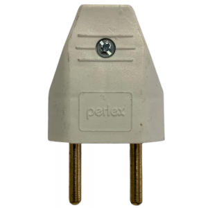 Plug de Tomada Macho 2P (2 Pinos) 10A Universal Branco Plug de Tomada Macho 2P (2 Pinos) 10A Universal Branco