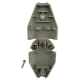 Plug de Tomada Macho 2P+T (3 Pinos) 10A Universal Cinza