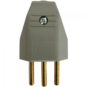 Plug de Tomada Macho 2P+T (3 Pinos) 10A Universal Cinza Plug de Tomada Macho 2P+T (3 Pinos) 10A Universal Cinza