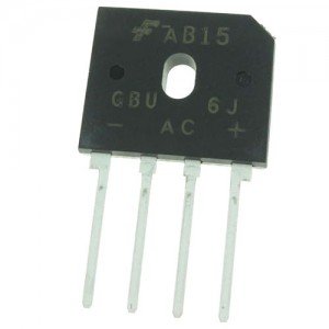 Ponte de Diodos GBU 6J 600v 6A Ponte de Diodos GBU 6J 600v 6A