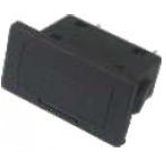 Porta Fusível BF-020 Retangular Para Painel Preto Porta Fusível BF-020 Retangular Para Painel Preto