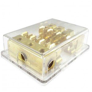 Porta Fusível ZH230-CY-M Para Som Automotivo Com Fusivel 10x38mm