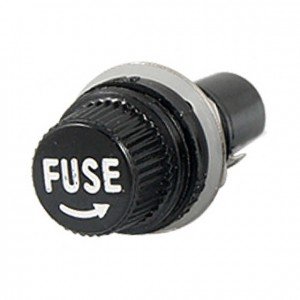 Porta Fusivel Pequeno 5x20mm Preto BLX-1 Para Painel Porta Fusivel Pequeno 5x20mm Preto BLX-1 Para Painel