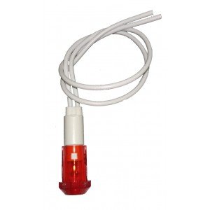 Sinalizador PL-108T Olho De Boi Vermelho 24V Com Fio Sinalizador PL-108T Olho De Boi Vermelho 24V Com Fio