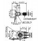 Potenciometro Linear Mini 1M L15 Potenciometro Linear Mini 1M L15