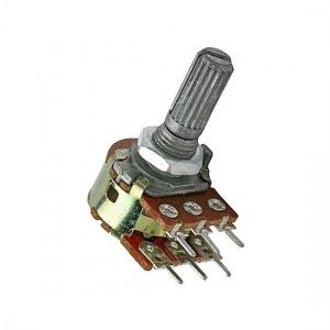 Potenciometro Linear Mini Duplo 100K L20 6T Potenciometro Linear Mini Duplo 100K L20 6T