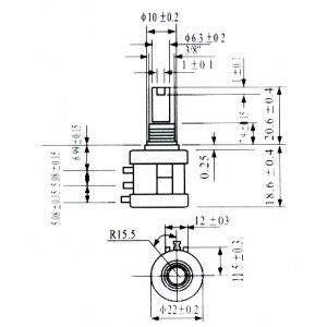 Potenciometro Multivoltas Modelo 3590S 2K 10 Voltas