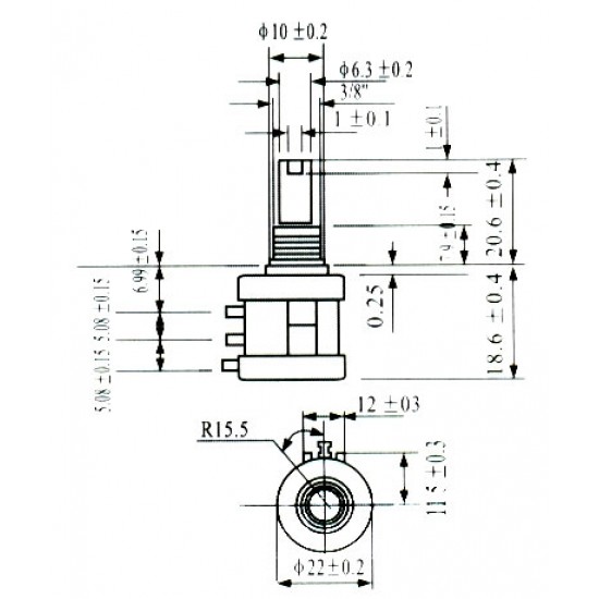 Potenciometro Multivoltas Modelo 3590S 1K 10 Voltas Potenciometro Multivoltas Modelo 3590S 1K 10 Voltas