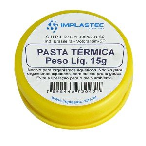 Pasta Térmica Implastec Pote Com 15 Gramas Pasta Térmica Implastec Pote Com 15 Gramas