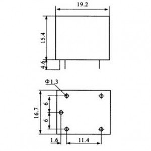 Relê T73 6V 1 Pólo 2 Posições 5 Terminais 125V 10A Relê T73 6V 1 Pólo 2 Posições 5 Terminais 125V 10A