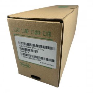 Resistor De 1K Carbono 5% 1/4W (MR,PT,VM,DR) Com 5000 pçs
