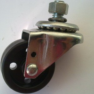 Roda Boba Com Eixo Giratório Suporta 80Kg Base Com 1 Parafuso Roda Boba Com Eixo Giratório Suporta 80Kg Base Com 1 Parafuso