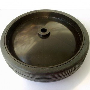 Roda De Plastico Preto Com Borracha Sem Rolamento 136mm X 40mm Roda De Plastico Preto Com Borracha Sem Rolamento 136mm X 40mm
