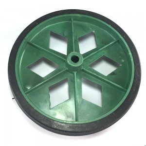 Roda De Plastico Colorida Verde Sem Rolamento 152mm X 27mm Roda De Plastico Colorida Verde Sem Rolamento 152mm X 27mm