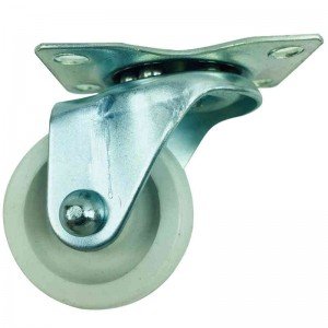 Rodízio Roda Boba Branca 25Kg Base Giratória 4 Furos Rodízio Roda Boba Branca 25Kg Base Giratória 4 Furos