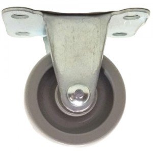 Rodízio Roda Cinza 25Kg Base Fixa 4 Furos Rodízio Roda Cinza 25Kg Base Fixa 4 Furos