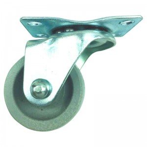 Rodízio Roda Boba Cinza 25Kg Base Giratória 4 Furos Rodízio Roda Boba Cinza 25Kg Base Giratória 4 Furos
