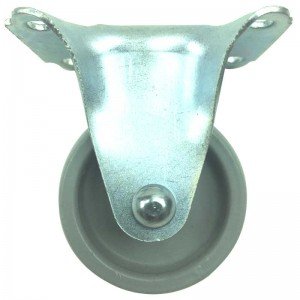 Rodízio Roda Cinza 45Kg Base Fixa 4 Furos Rodízio Roda Cinza 45Kg Base Fixa 4 Furos