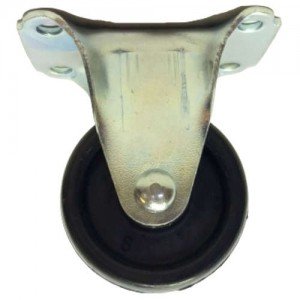 Rodízio Roda Preta 45Kg Base Fixa 4 Furos Rodízio Roda Preta 45Kg Base Fixa 4 Furos