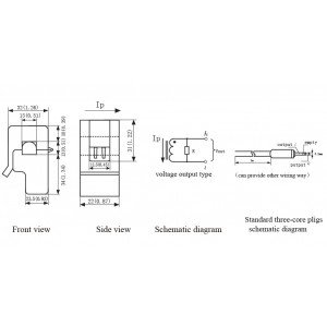 Sensor De Corrente AC Nao Invasivo 50A SCT013-050 Sensor De Corrente AC Nao Invasivo 50A SCT013-050